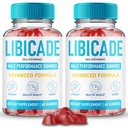 Libicade Gummies, Official Libicade Supplement Gummy for Men - Maximum Strength Performance, All Natural Support for Overall Health & Wellness, Advanced Libi Cade Health Reviews (2 Pack)