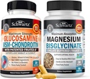 Hohe Absorption Magnesium Bisglycinat Kapseln (1 Monat Versorgung) Plus Glucosamin Chondroitin MSM Triple Strength Joint Support Supplement (1 Monat Versorgung)
