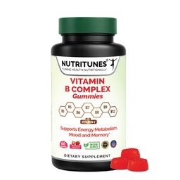 Vitamin B Complex Gummis–High Potency B Complex Vitamins Gummis mit Methyl B12, Folate, Biotin & Vitamin C – Non-GMO, Vegan, Glutenfrei – 90 Gummis – Made in USA