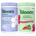Bloom Unflavored Creatine and Spiced Cranberry Greens Bundle