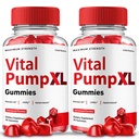 Vital Pump XL Gummies, Vital Pump XL Supplement, High Potency Max Performance, All Natural Formula (2 Pack)