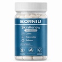 Borniu SkinRenew Probiotic for Gut and Skin Support, 5 Targeted Probiotic Strains Plus Inulin Prebiotic Fiber, Vegan, Non-GMO, 60 Capsules(1pc)