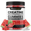 Creatine Monohydrate Gummies – 5000mg (5g) Per Serving, Great Taste Sour Watermelon Flavor, Vegan Creatine Gummies for Men & Women, Non-GMO, Pectin Based, No Mixing