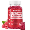 Calcium Gummies + Magnesium & Zinc with Vitamin D3 & K2, High Absorption Calcium Supplement for Bone, Teeth & Immune Support, Non GMO, Vegan, 60 Count