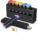 Wöchentliche Pille Organizer 2 Mal am Tag - Am Pm Pille Box 7 Tage, Große zweimal Medizin Pille Fall für tägliche Medikamente, Vitamine, Fischöle, Ergänzungen Portable Week Pill Holder Container, Translucent Black