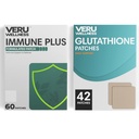 Veru Wellness Immune Complete Boost Duo Lifestyle Patches Non-Ingestible Topical Wellness Patch, Time-Release Wear, 8-10 Hours, 120 Patches