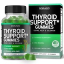 Schilddrüsen-Unterstützung für Damen und Herren (90 Gummi) Ashwaganda, Iodine, Bladderwrack, Kelp, & Schisandra - Support Supplement - Köstliche Apfelschlamm - Non-GMO, Vegan & Gluten-Free (90 Count)