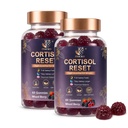 Cortisol Supplements for Women, Ashwagandha Gummies for Stress Relief, Hormone & Sleep & Cortisol Gummies with Magnesium, L-Theanine, GABA, Maca Root, Vitamin, Vegan, Mixed Berry, 120 Count