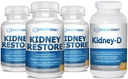 3 Pack Natural Kidney Cleanse to Support Kidney Function and Detox, 60 Capsules + Kidney-D Kidney Supplement. Vitamin D Optimized for Kidney Support. Vitamin D3 and 7 Kidney Vitamins and Nutrients