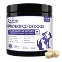 NATURE TARGET Probiotics for Dogs, 6 Billion Freeze Dried Dog Probiotics with Prebiotics & Enzymes, Vitamine, Omega 3, für Verdauungs- & Gut Gesundheit, Itch Relief, Reduce Diarrhea, 120 Bites