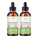 GREENPEOPLE Magnesium Glycinate Liquid Drop - 17-in-1 4Fl. Oz Triple Magnesium Complex Supplement with Glycinate 400mg & Citrate 500mg Taurate/L-Theanine for Calm Mood/Muscle/Sleep,Strawberry -2 Pack