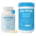 Vital Proteins Collagen Peptides Powder 9.33OZ and Bovine Colostrum Supplement 90 Capsules