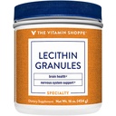 Die Vitamin Shoppe Lecithin Granulate - Natürliche Kombination von essentiellen Fettsäuren zur Unterstützung der Gehirn- & Nerve-Funktion, 100% Soja basiert, einmal täglich (16 Unzen Pulver)