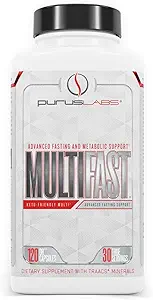 Purus Labs MultiFast Multivitamin | Advanced Fasting & Metabolic Support | Intermittent Fasten Vitamine | Keto Friendly | 30 Servierungen, 120 Kapseln