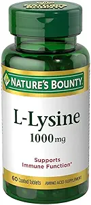 Nature's Bounty L-Lysine 1000 mg Tabletten 60 ea (Pack von 2)