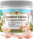 Kalzium für Hunde und Katzen - Fine Eggshell Powder - Strong Hip & Joint Supplement für Hunde und Katzen- Nahrungsergänzung - Keine Zusatzstoffe - Pet's Friend Eggshellent Calcium 16oz