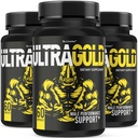 (3 Pack) Ultra Gold Capsules - Official Ultra Gold Pills Supplement Support Premium for Men, All Natural UltraGold Maximum Strenght Multivitamin Pills Advanced Formula, 180 Capsules for 3 Months