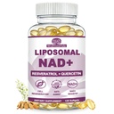 NAD+ Supplement for Women, Liposomal Nad Plus Resveratrol, NMN Alternative | Advance Nicotinamide Riboside (NR) for Cellular Energy & NAD+ Levels, Fast Absorption NAD Plus丨NON-GMO, Filler Free, 120 Ct