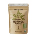Organic Herb Moringa Leaf Powder – 100% Pure & Natural Superfood | Non-GMO, Vegan, Gluten-Free | Rich in Iron, Calcium & Antioxidants for Energy, Immunity & Detox Support – 8oz / 227g (8oz)