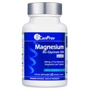 CanPrev Magnesium BisGlycinate 200mg Gentle 60 Veg Caps, 60-Tage-Versorgung, Chelat Magnesium-Ergänzung für Knochen & Muskel-Support, leicht zu digest, Förderung der Entspannung & Komfort, Vegan, Non-GMO, kein Zucker
