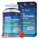 Totaria Sugar Free Multivitamin for Men with Omega 3, Probiotics, Mens Multivitamins Gummies w/Methylated B Complex, EAAs, Lycopene, Zinc, for Daily Energy, Immune, Heart, Iron Free, 60 Count