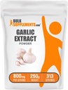 BulkSupplements.com Knoblauch-Extrakt-Pulver - Knoblauch-Ergänzung, Kräuter-Ergänzung, Allium Sativum - Herbal & Glutenfrei, 800mg pro Servierung, 250g (8.8 oz) (Pack von 1)