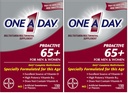 ONE A DAY Proactive 65+, Mens & Womens Multivitamin, Nahrungsergänzung mit Vitamin A, Vitamin C, Vitamin D und Zink für Immungesundheitsunterstützung*, Calcium, Folsäure &amp; mehr, Tablet 150 Count (Pack mit 2)