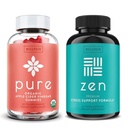 WellPath Pure Apple Cider Essig mit Mutter Gummies & Zen Mood Support Supplements Bundle - Detox & Calm Energy Combination, Vegan, 60 Cts Jede