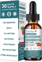 Glucosamin Chondroitin MSM Liquid Drops-w/Elderberry, Boswelia &Hyaluronsäure-Extra Strength Joint Support Supplement für Mobilität, Flexibilität & Knochen, Hohe Absorption,60ml (2 fl oz)