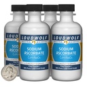 Sodium Ascorbate / 1 Pound / 4 Bottles / 99% Pure USP Food Grade/Fine Powder