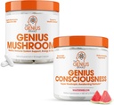 Die Genius-Marke - Nootropic Supplement Bundle - Pilz und Bewußtsein – unterstützt Immunsystem,Focus, Energie und Gehirn Booster
