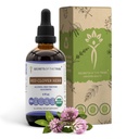 Secrets of the Tribe Red Clover Herb Alcohol-Free Liquid Extract, USDA Organic Red Clover Herb (Trifolium Pratense) Dried Leaf and Flower (4 FL OZ)