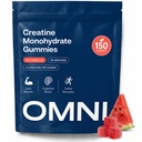 150 Gummies | Creatine Monohydrate Gummies for Women & Men | Convenient & Easy to Take | Great Tasting Watermelon Flavor | 1g per Gummy, Low Sugar