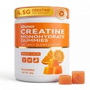 Creatine Monohydrate Gummies 4500mg Per Serving, Creatine Gummies Dietary Supplement for Men & Women, No Added Sugar, Non-GMO, Gluten Free, 90 Gummies, Orange Flavor