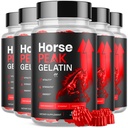 (5 Pack) Horse Peak Gelatin Gummies, Official Horse Peak Gummys with All Natural Ingredients, Advanced Formula Maximum Strength Supplement Natural Active Lifestyle Support Multivitamins (300 Gummies)