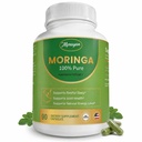 Moringa Capsules 800mg – Moringa Oleifera Leaf Powder Superfood Herbal Supplement for Natural Energy, Immune, Antioxidant & Detox Support – Vegan, Non-GMO, 90 Veg Capsules