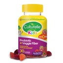 Culturelle Kids Daily Probiotic Packets 30ct + Veggie Fiber Gummis Verdauungs- und Immungesundheitsunterstützung