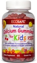 ECO SAFE Coral Calcium Vitamin D3 Kids Gummy, Natürliche Kirsche Geschmack, Non GMO, Glutenfrei, Dairy-frei, Soja-frei und Gelatin frei - 300 mg Calcium, und 800 IU Vitamin D3-60 Gummi (2 Pack)