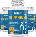 NuBest Grow Power - Kalzium-Ergänzung - Magnesium-Ergänzung mit Vitamin D3, B6, Zink, Phosphor und Multivitamin für Starke, Gesamtgesundheit für Alter 10+ | Pack 3