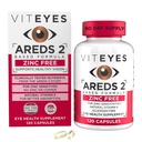 Viteyes AREDS 2 Zinkfreie Macular-Unterstützung, natürliche allergenfreie Kapseln mit Vitamin E, Vitamin C, Lutein & Zeaxanthin, No Zink, No Kupfer, Eye Doctor Trusted, Hergestellt in den USA, 120 Ct