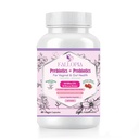 Probiotika für Frauen mit Präbiotika Cranberry D-Mannose Verdauungsenzyme & Hibiscus 34 Stämme 100 Milliarden CFU Feminine Care Supplement für Vaginal Gut Urinary Health und pH Balance Unterstützung