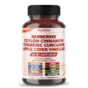 Berberine Cinnamon Apple Cider Vinegar Turmeric - Gesamt Wellness Support- Made in USA