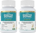 800mg Verdauungsenzyme für Männer und Frauen mit Probiotika & Prebiotika, 8 Schlüsselenzyme, Protease, Amylase & Lipase | 180 Kapseln - Eine 60-Tage-Versorgung für Bloating & Gas Relief - Non-GMO