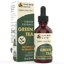 Green Tea Liquid Extract Tropfen - Immununterstützung (Antioxidantien & Polyphenole) Ergänzung. Fördert Gentle Energy. Bio Zutaten, Non-GMO, Alkohol & Glutenfrei (Nicht-Flavored)