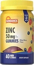 Sundance Zinc Gummis für Erwachsene | 50mg | Gemischte Berry Flavor | Vegan, Non-GMO und Gluten Kostenlose Ergänzung