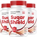 (3 Pack) Scudo di zucchero, Supporto per il sangue dello scudo di zucchero, Pillole dello scudo di zucchero, Scudo di zucchero tutto naturale, SugarShield, Formula avanzata dello scudo di zucchero, Recensioni dello scudo di zucchero, 90 capsule