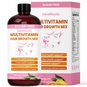Liquid Multivitamin with 15+ Essential Nutrients | Hair Growth | Sugar-Free Multivitamin for Women & Men | Supports Hair, Skin & Nails Health | Mango Peach Flavor, 22 Servings
