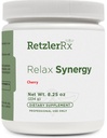 Relax Synergy - Natural Cherry Flavor *NO MSG* - Myo-Inositol 2000 mg. 75 mg of Magnesium (as Di-Magnesium Malate), GABA, Taurine, L-Theanine, Hormone and Neurotransmitter Support