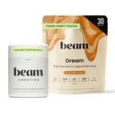 Beam Dream Sleep Powder & Creatine Bundle, Third Party Tested Natural Sleep Aid & Recovery Supplement mit Micronized Creatine Monohydrate, Unflavored Pure Creatine Pulver für Muskelkraft, Energie