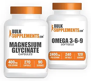 Magnesium Glycinat Kapseln + Omega 3-6-9 Softgels Bundle